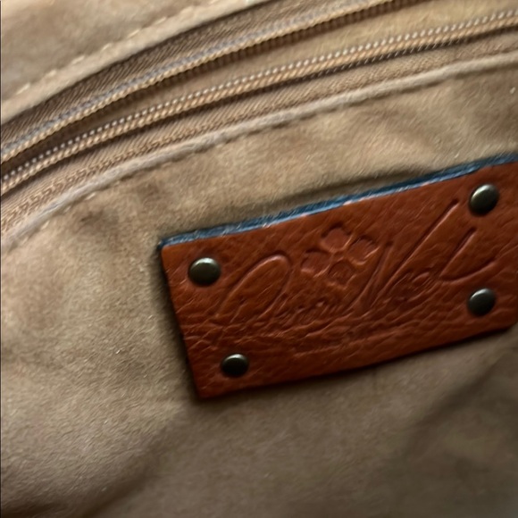 Patricia Nash Brown Map Print Wristlet - Picture 3 of 6